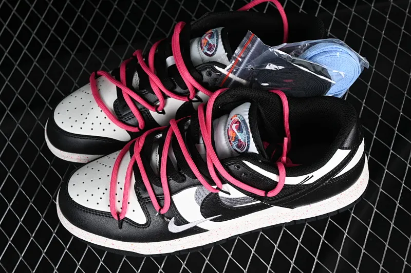 All Categories Nk SB Dunk Series Nk SB Dunk Low Low-top sneakers Nk Dunk Low "Multi Color" Vibrant three hooks Customized version of deconstructed strap casual sneakers FD4623-131